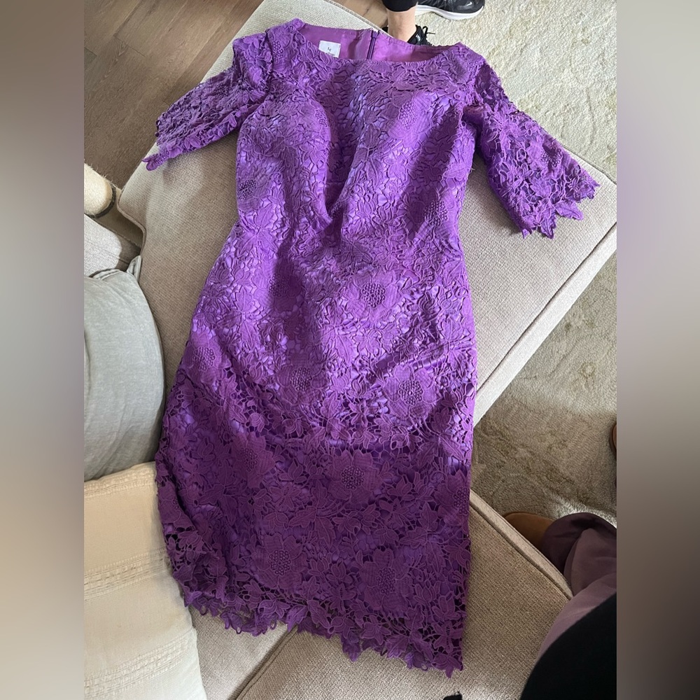 Purple/Fuchsia cocktail dress, Womens Large (10-14)
